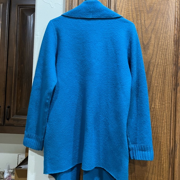 W by Worth Wool Jacket Size Small Dark Turquoise Blue - Picture 2 of 9